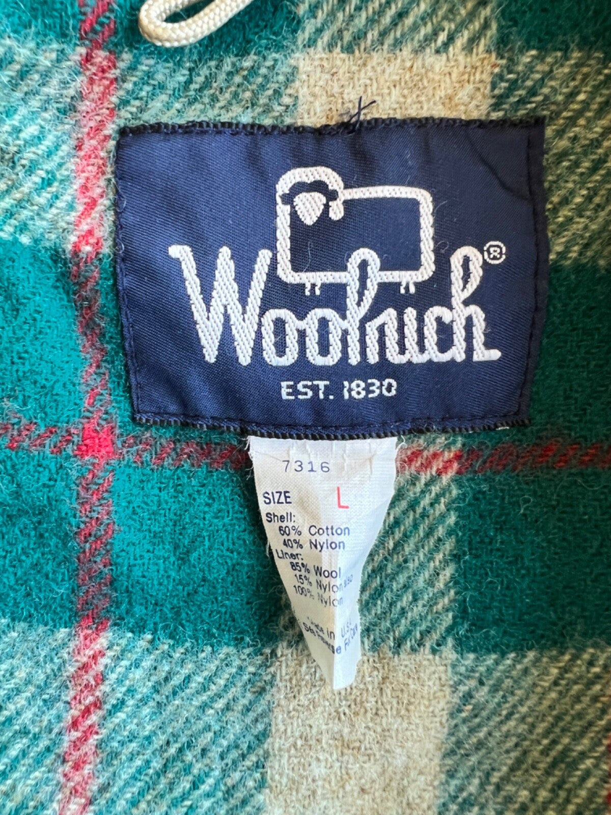 Vintage 80's Woolrich Blanket Lined Parka Jacket