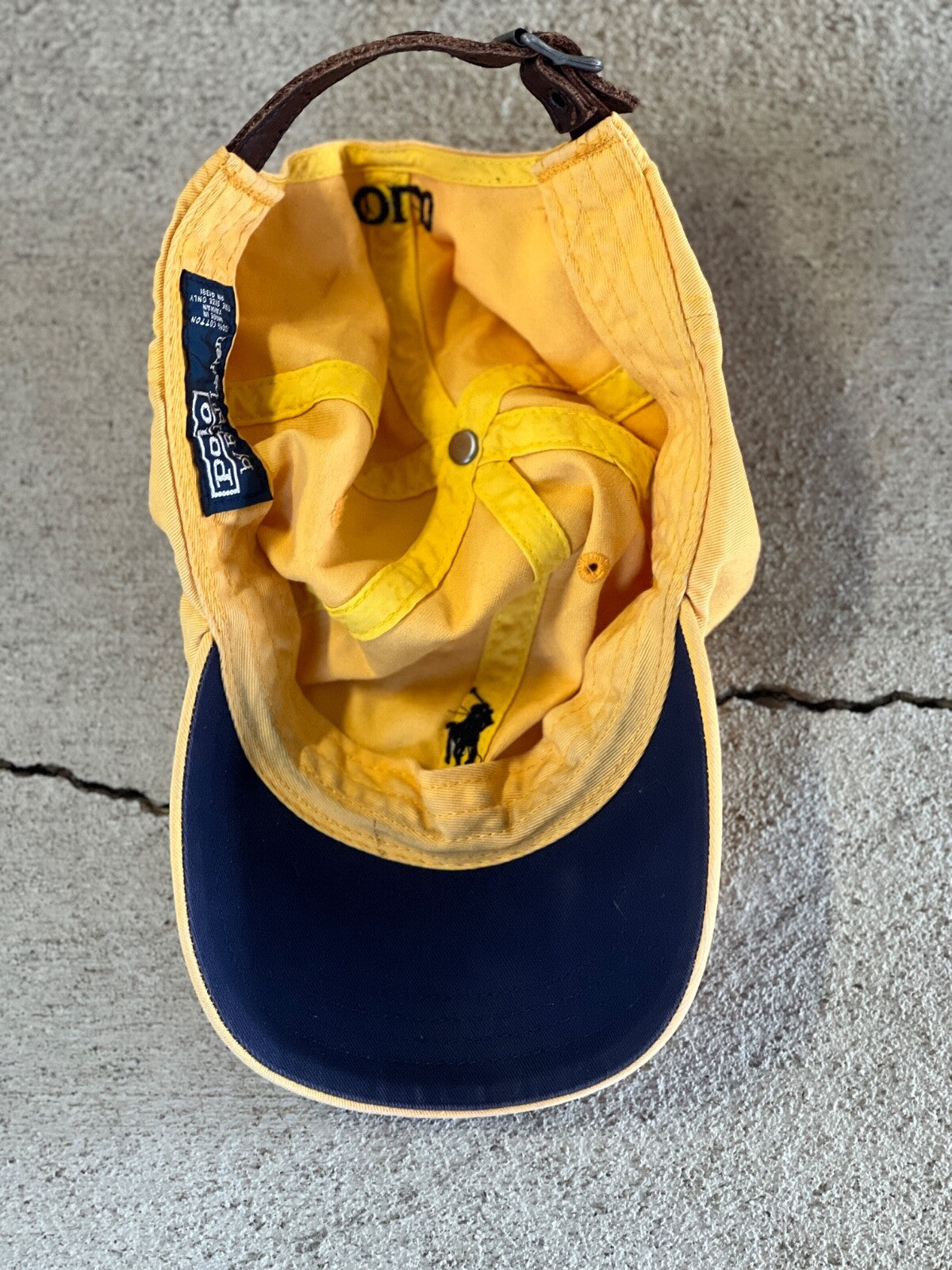 Vintage 90's Polo 5-Panel Pony Adjustable Strapback Hat One Size