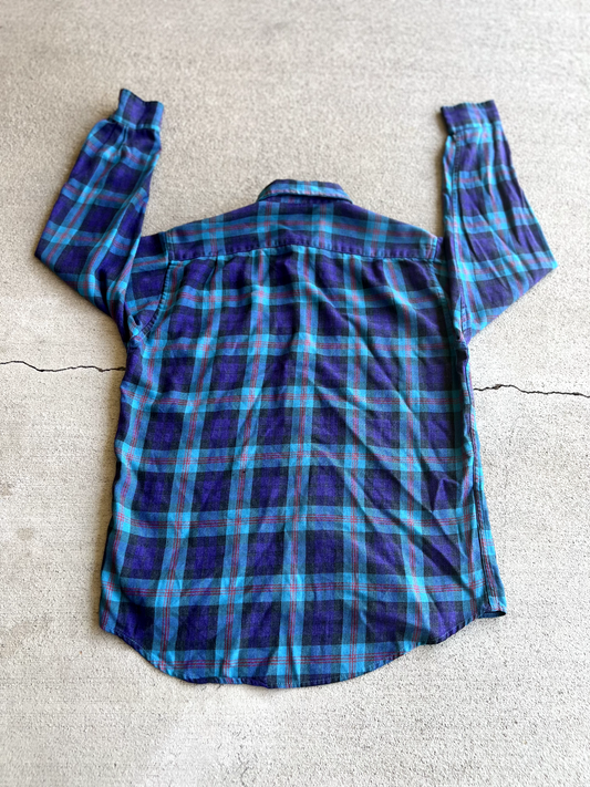 Vintage 80's Sears Roebuck Single Thread Button Up Shirt