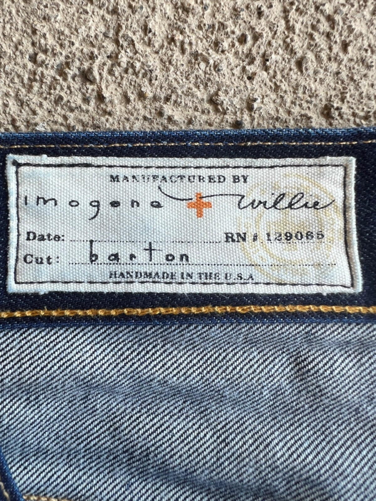 Imogene + Willie Barton Slim Selvedge Denim Jeans 30"x33"