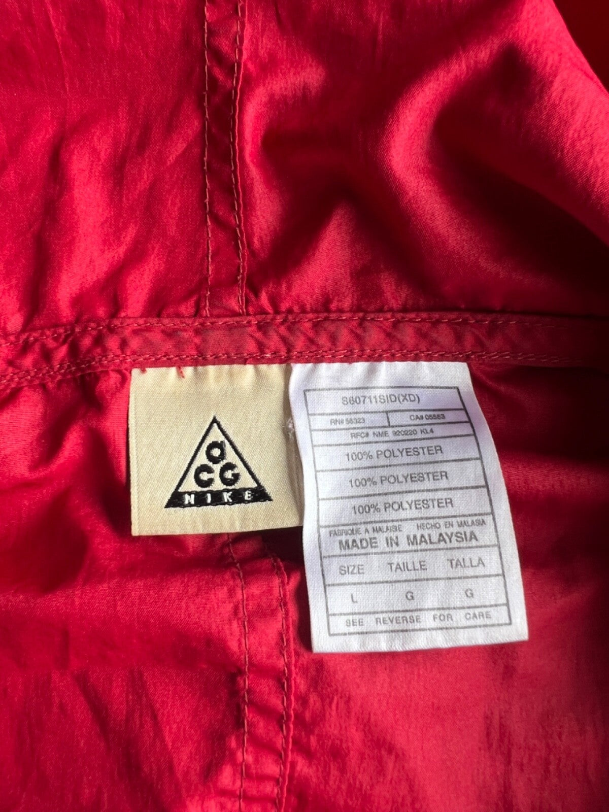 Vintage 90's Nike ACG 1/2 Zip Two-Tone Pullover Windbreaker Jacket