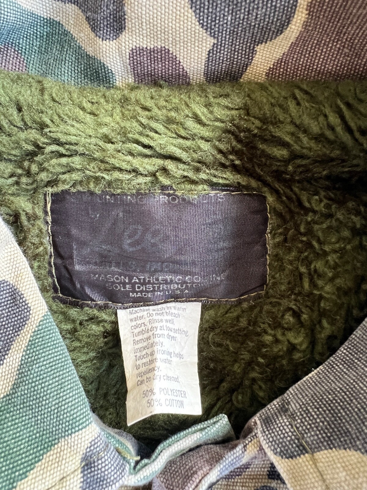 Vintage Lee Duck Camo Hunting Jacket