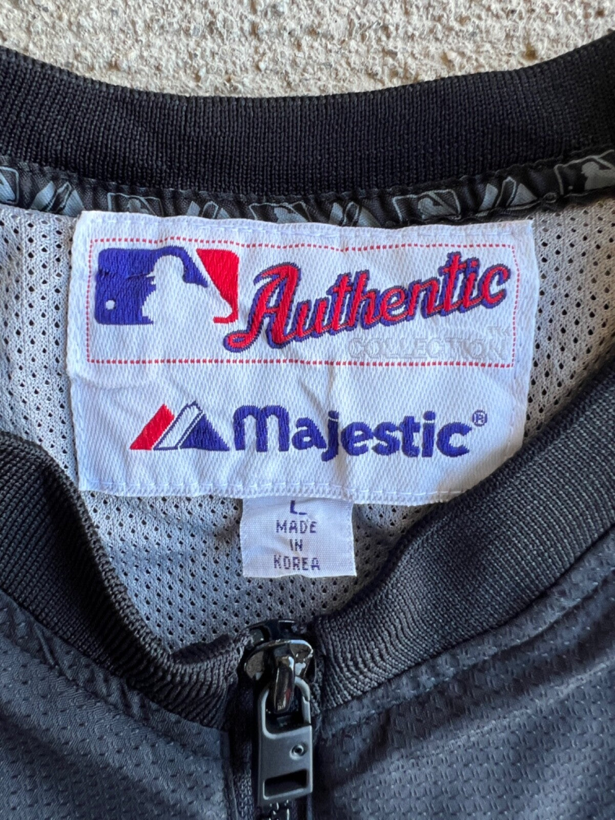 Vintage 90's Majestic Chicago White Sox 3/4 Zip Pullover Jacket