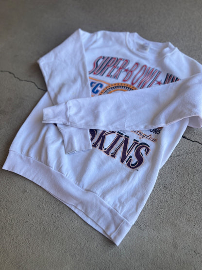 Vintage 90's Logo 7 Super Bowl XXVI 91 Redskins NFC Championship Sweatshirt