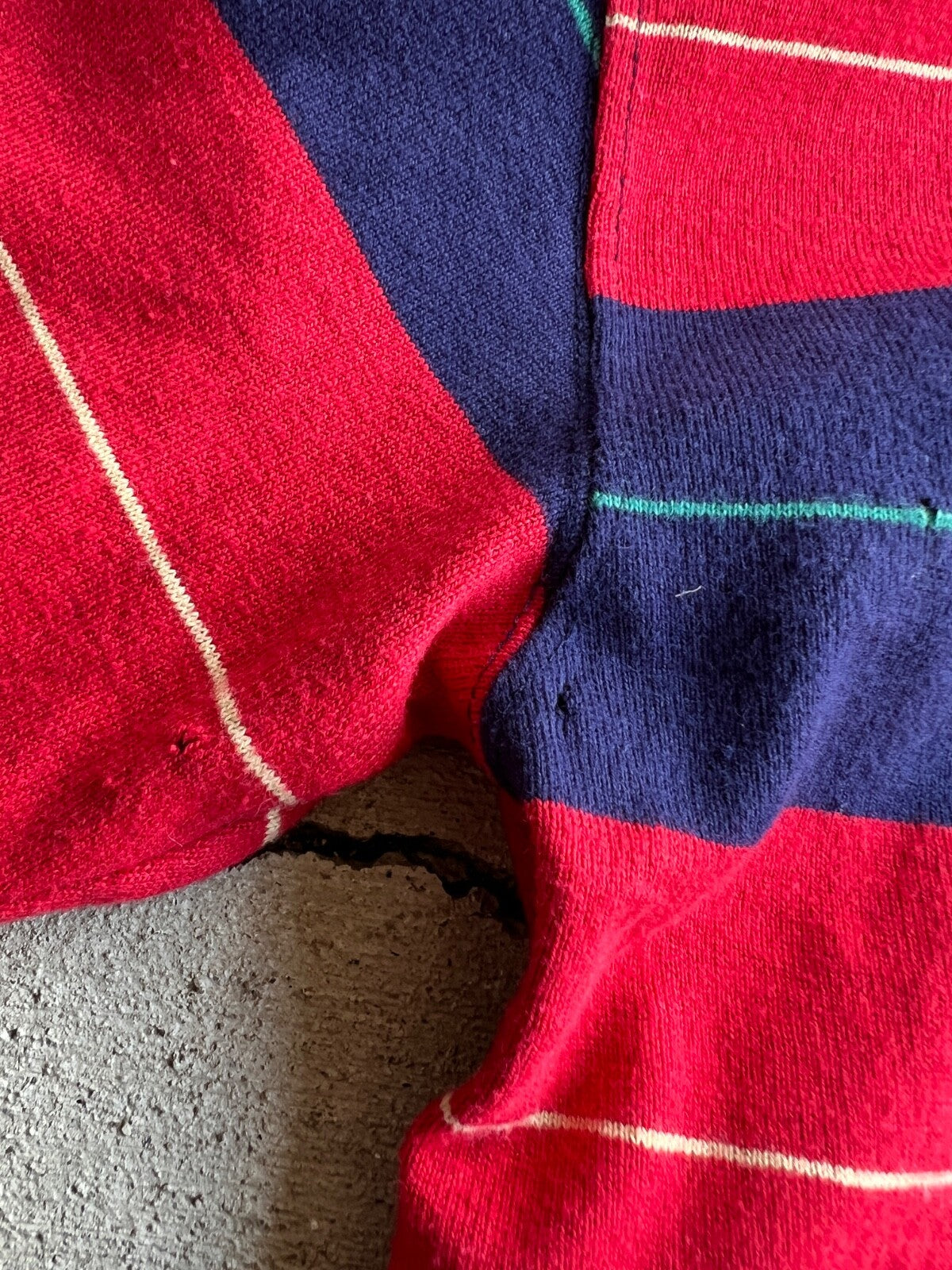 Vintage 90's Chaps Ralphs Lauren Made in Japan Striped Rugby Shirt