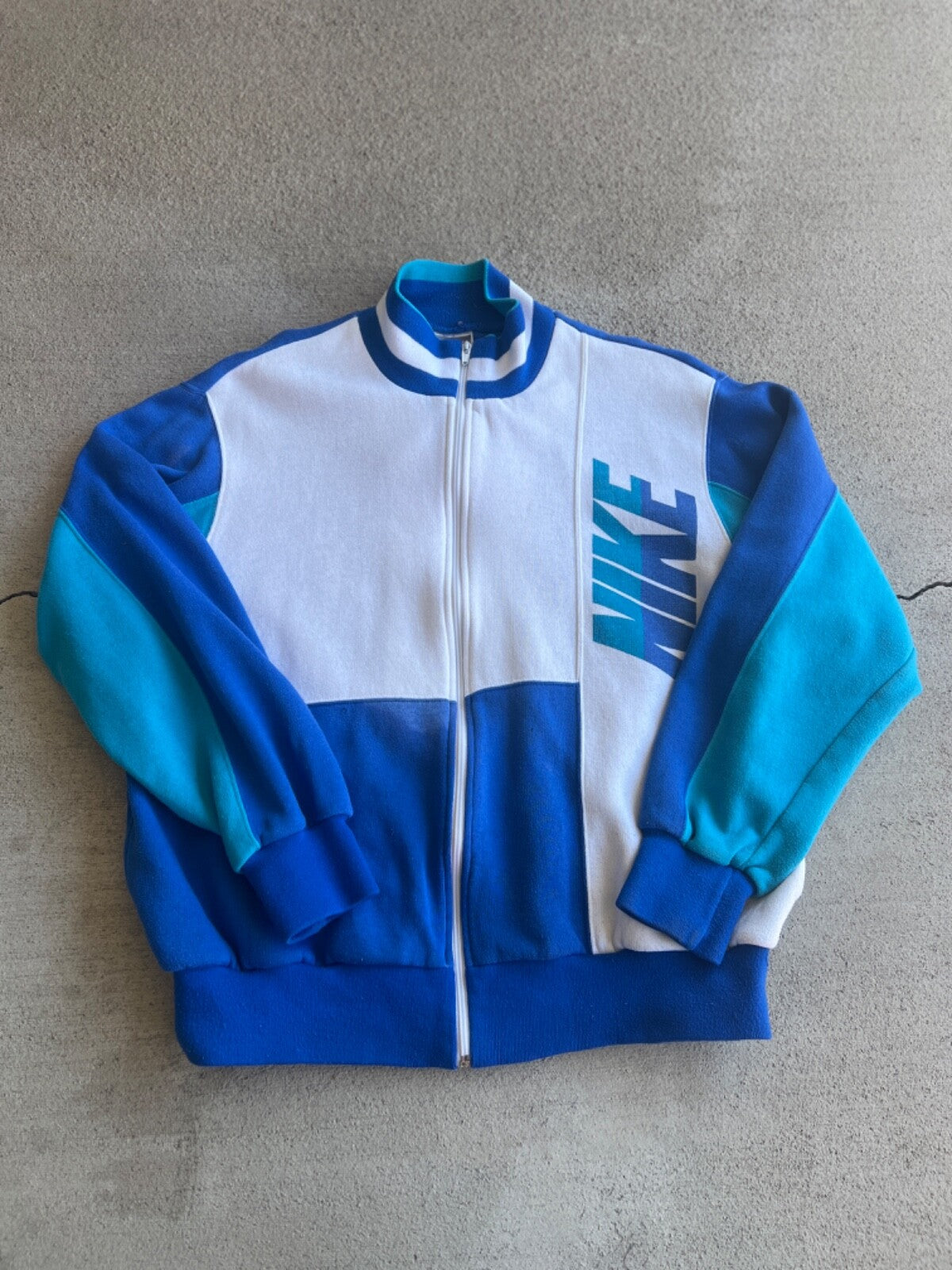 Vintage 90's Nike Zip Up Mock Neck Warm-Up Jacket