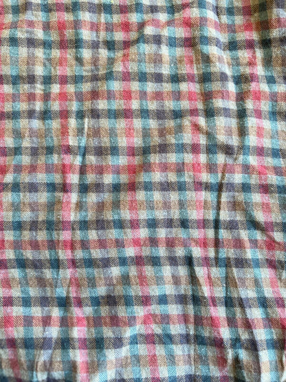 Vintage 90's J-Crew Tattersall Plaid Button Up Shirt