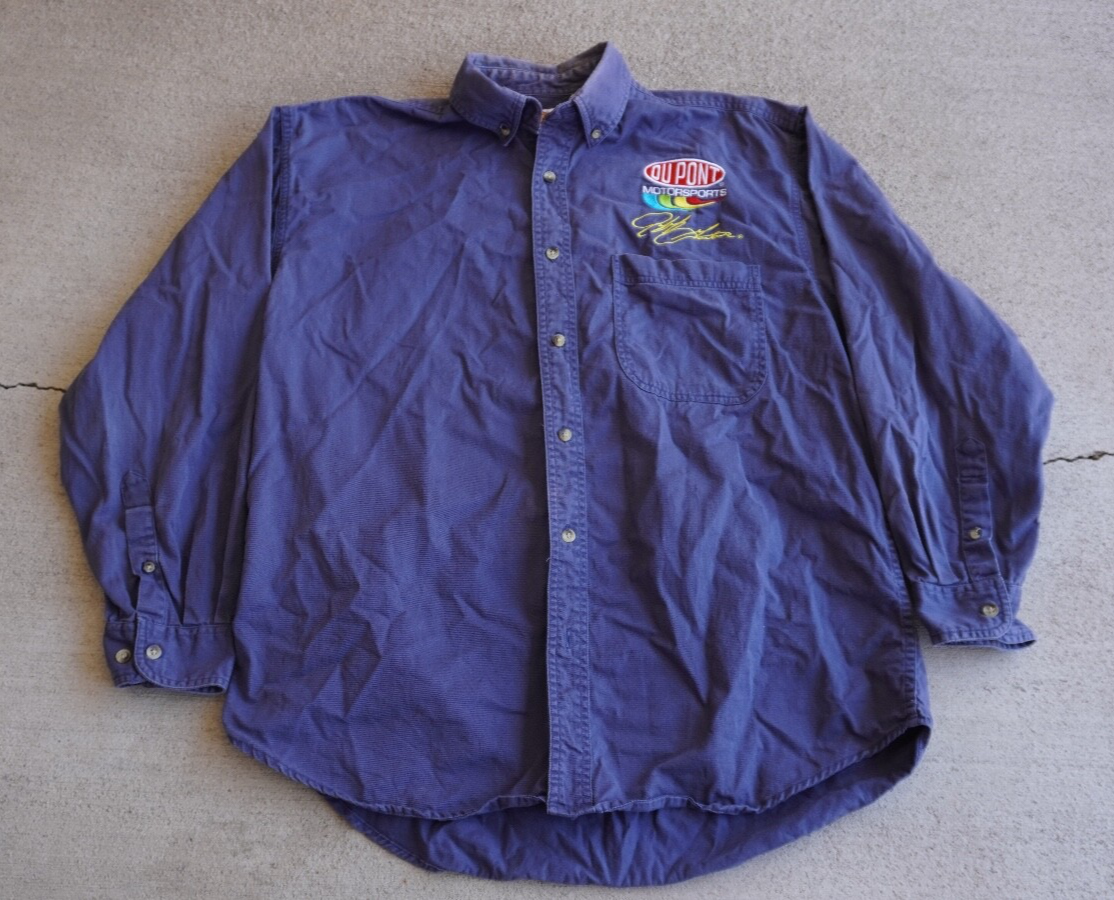 Vintage Y2K Winner's Circle Jeff Gordon Racing Button Down Shirt