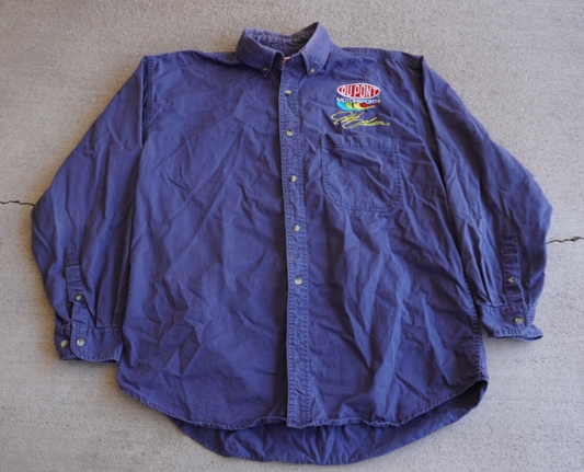 Vintage Y2K Winner's Circle Jeff Gordon Racing Button Down Shirt