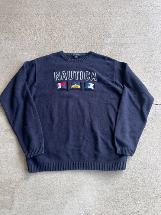 Vintage 90's Nautica Sailing Knit Sweater
