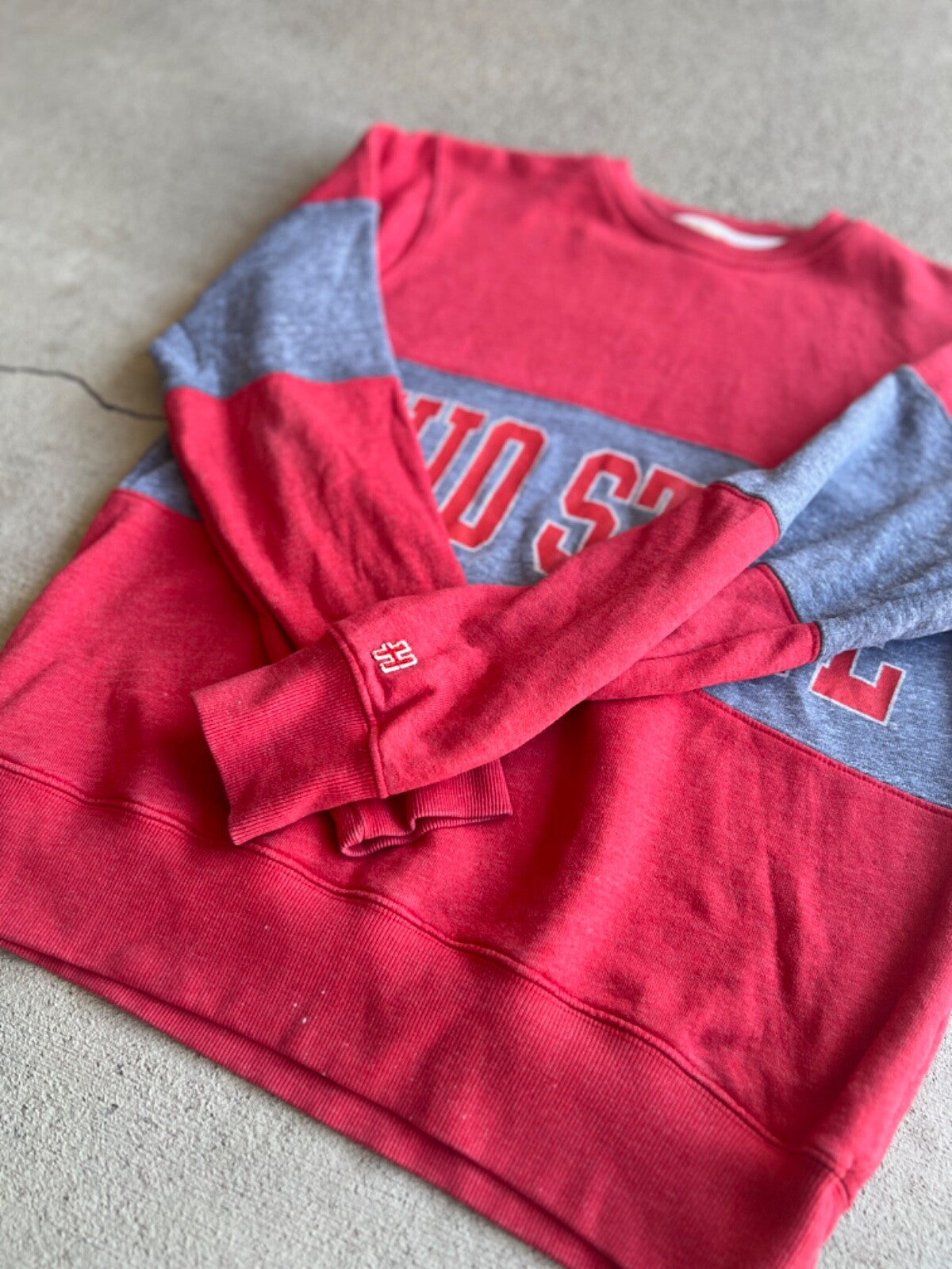 Vintage 80's Homage Ohio State Two Tone Crewneck Sweatshirt