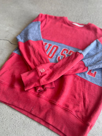Vintage 80's Homage Ohio State Two Tone Crewneck Sweatshirt