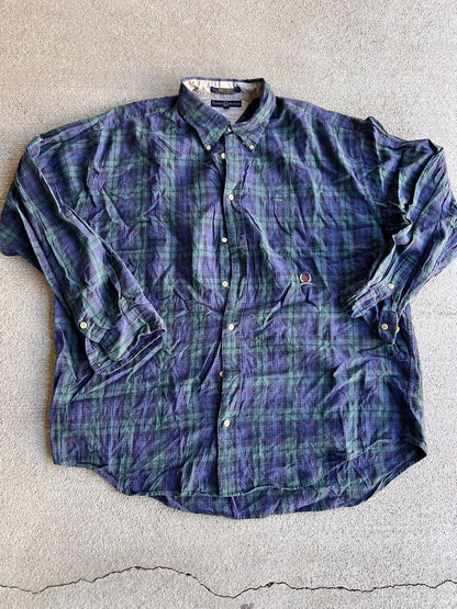 Vintage Tommy Hilfiger Tartan Button Shirt