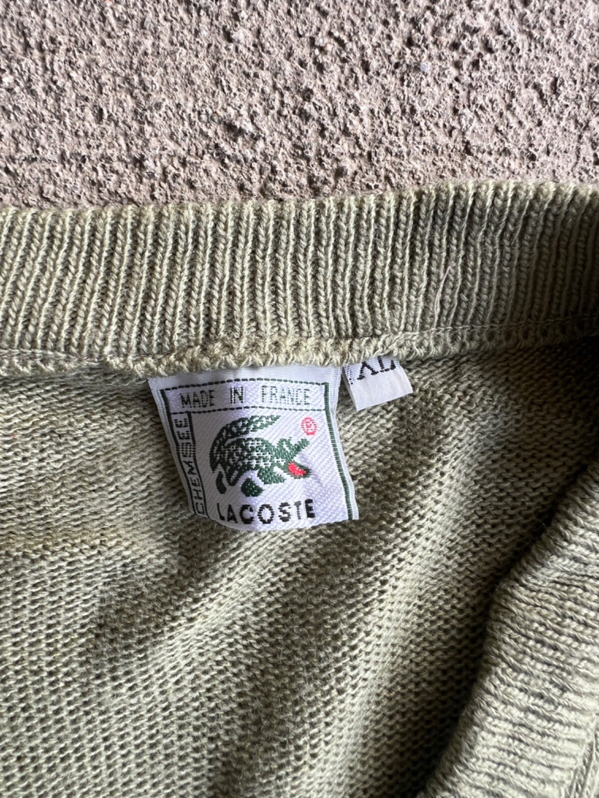 Vintage 90's Lacoste V-Neck Sweater