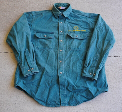 Vintage 90's Carhartt "Spenard Builders Supply"  Button Up Work Shirt