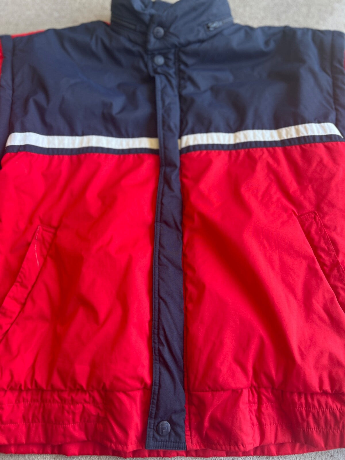 Vintage 90's Fila Made in Italy Puffer Convertible Bomber Jacket