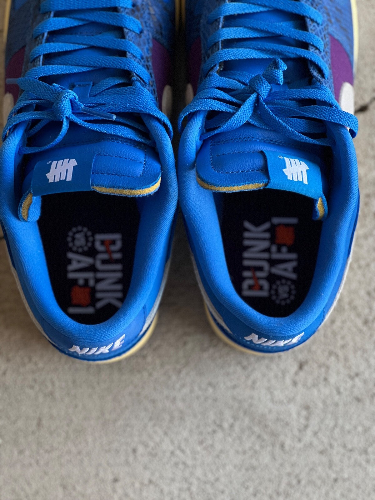 Nike Dunk Low UNDFT 5 On It Dunk vs AF1 Pre-Owned Men's US 11 Extra Laces No Box