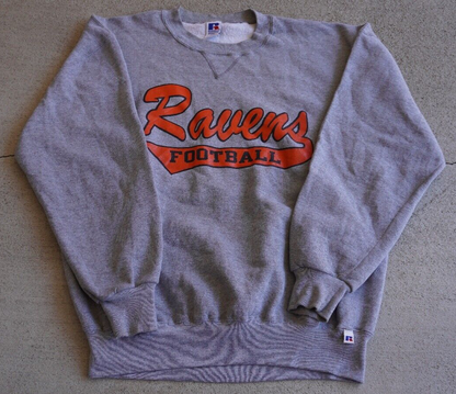Vintage 90's Russell Athletics "Ravens Football" Crewneck Sweatshirt