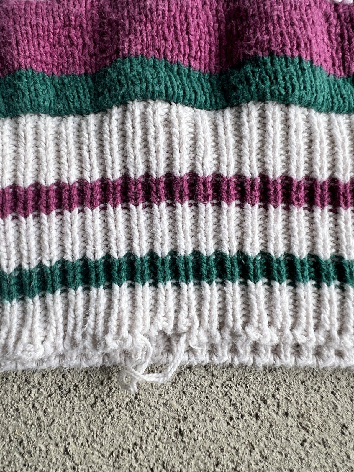 Vintage 90's Eddie Bauer Striped Knit Crewneck Sweater