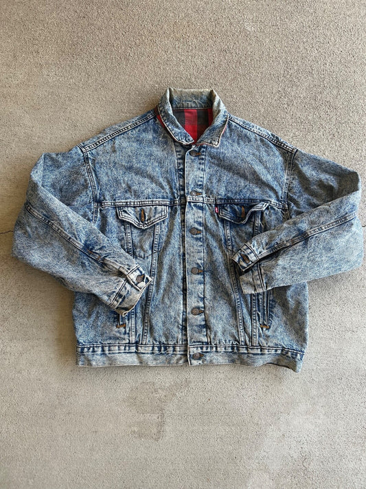Vintage Levi's Buffalo Lined Denim Trucker Jacket