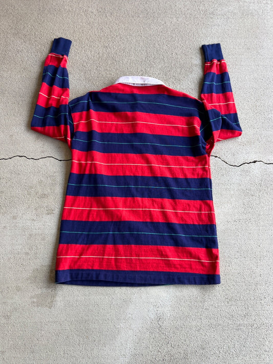 Vintage 90's Chaps Ralphs Lauren Made in Japan Striped Rugby Shirt