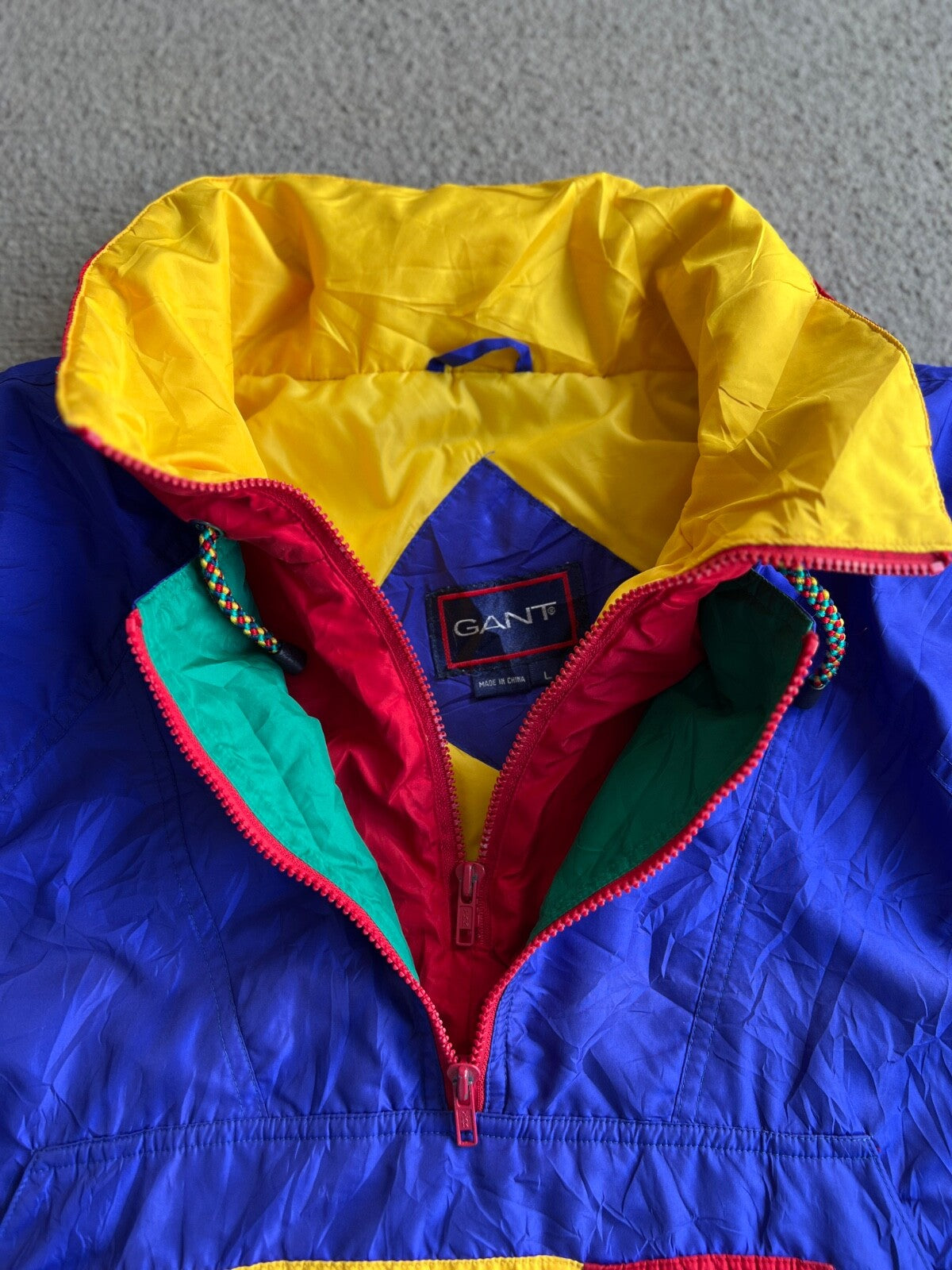 Vintage 90's Gant Puffer Pullover Jacket