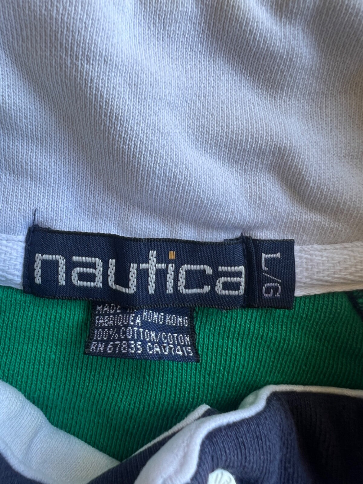 Vintage 90's Nautica "Yacht Club" Mock Neck Pullover Sweatshirt