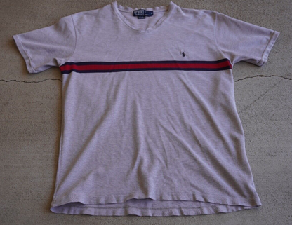Vintage Y2K Polo Ralph Lauren Stripe V-Neck T-Shirt