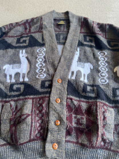 Rare Tejidos Ruminahui Fair Isle Alpaca Cardigan Sweater