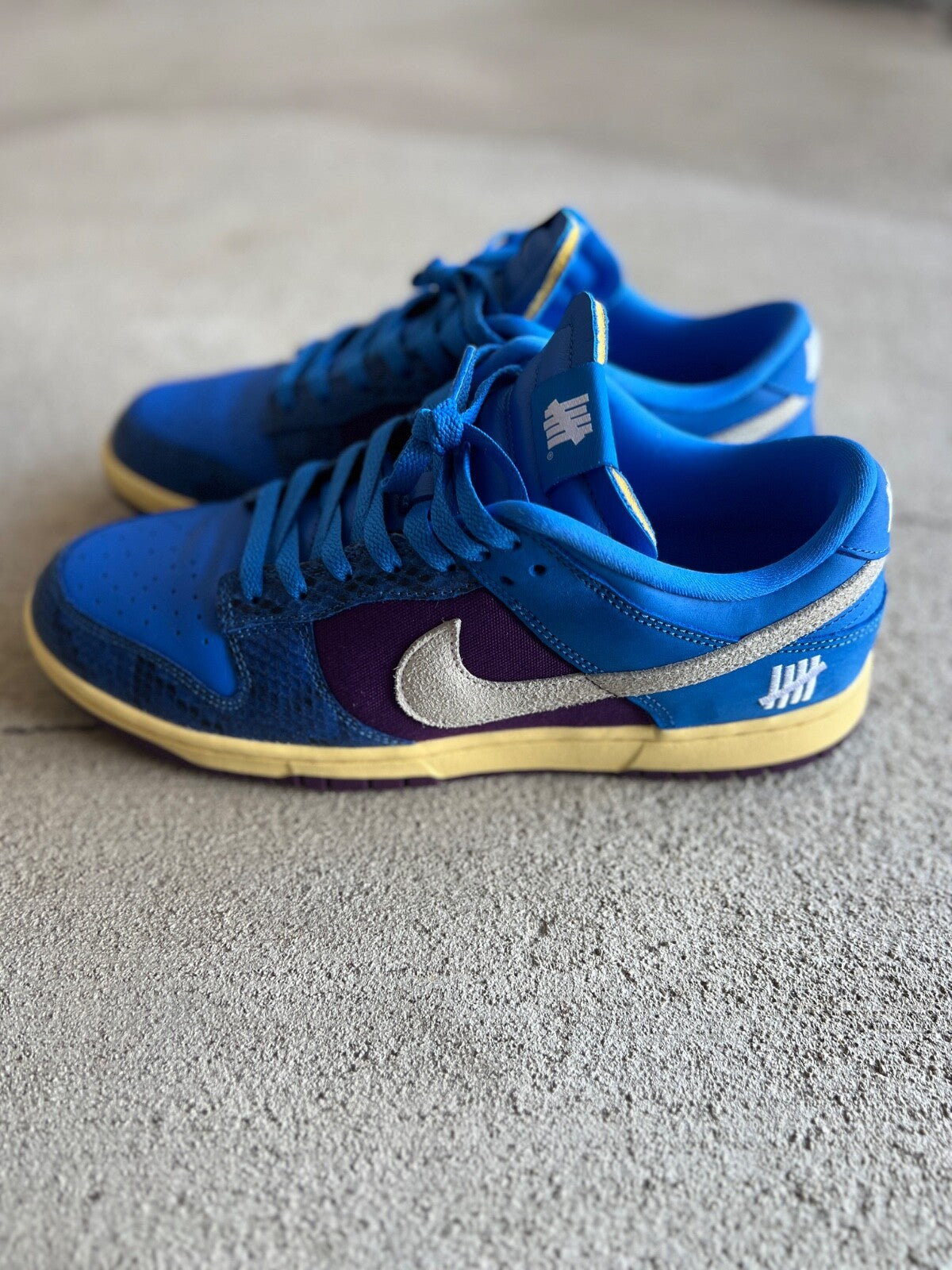 Nike Dunk Low UNDFT 5 On It Dunk vs AF1 Pre-Owned Men's US 11 Extra Laces No Box