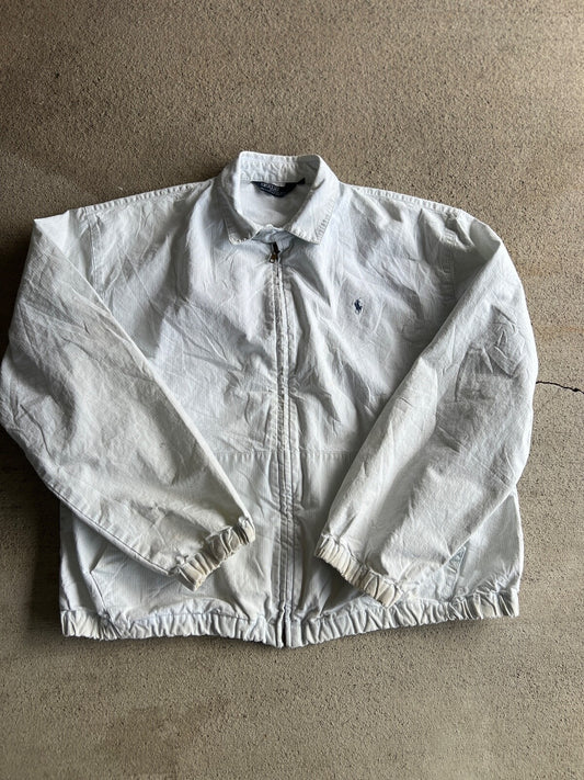 Vintage 90's Polo Ralph Lauren Pinstripe Zip Up Bomber Jacket