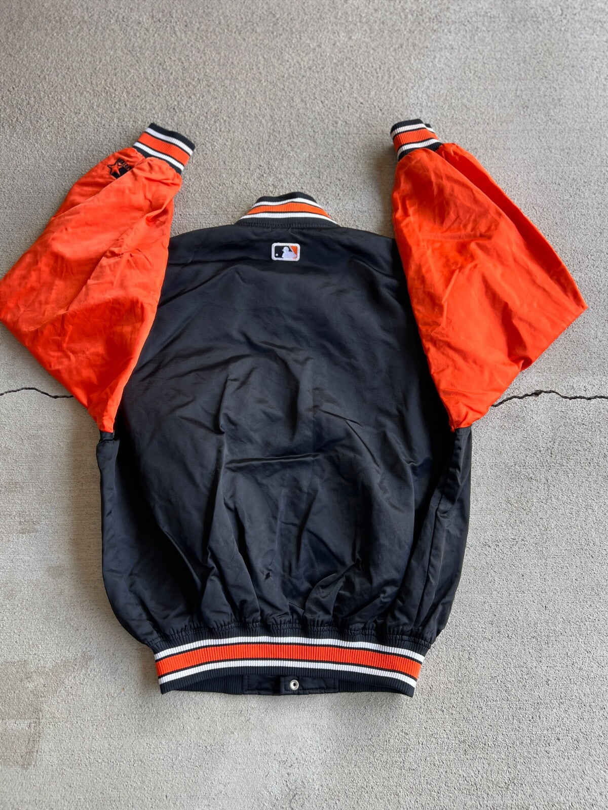 Vintage 90's Starter Diamond Baltimore Orioles Bomber Jacket
