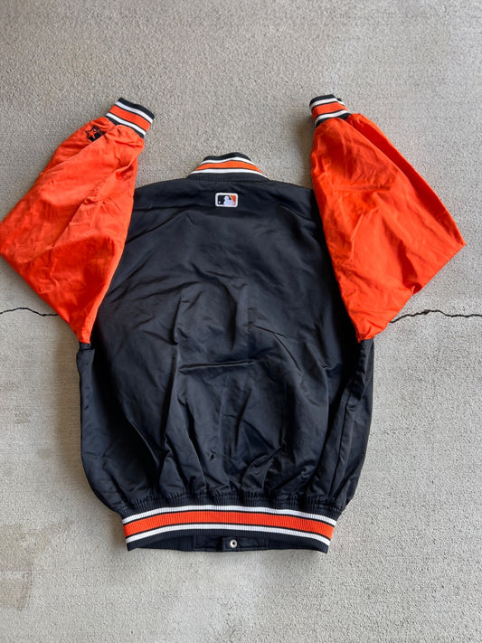 Vintage 90's Starter Diamond Baltimore Orioles Bomber Jacket