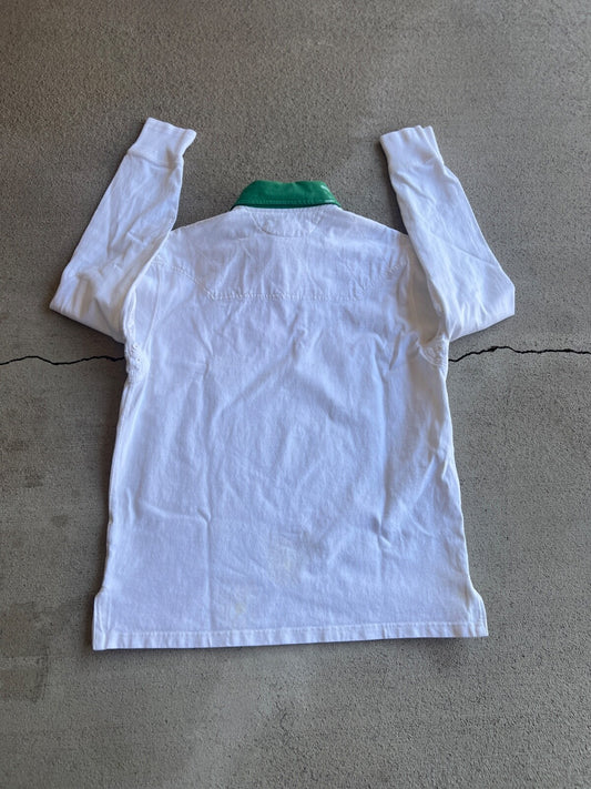 Vintage Y2K Polo Ralph Lauren Quilted Neckline Rugby Shirt