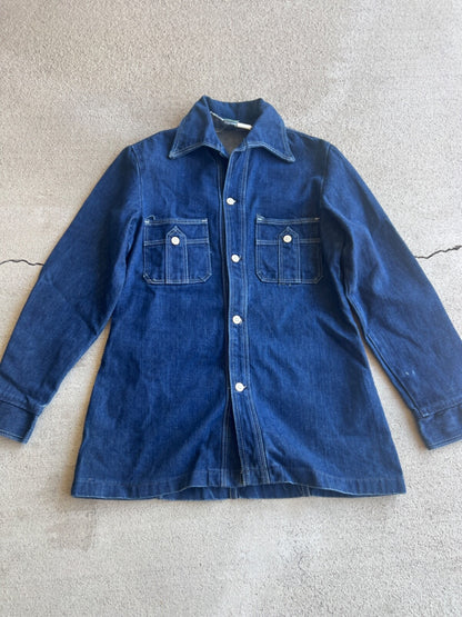 Vintage 70's Women's Wrangler Denim Western Button Up Shirt