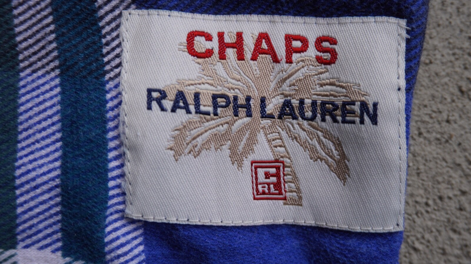 Vintage 90's CHAPS Ralph Lauren Plaid Polo