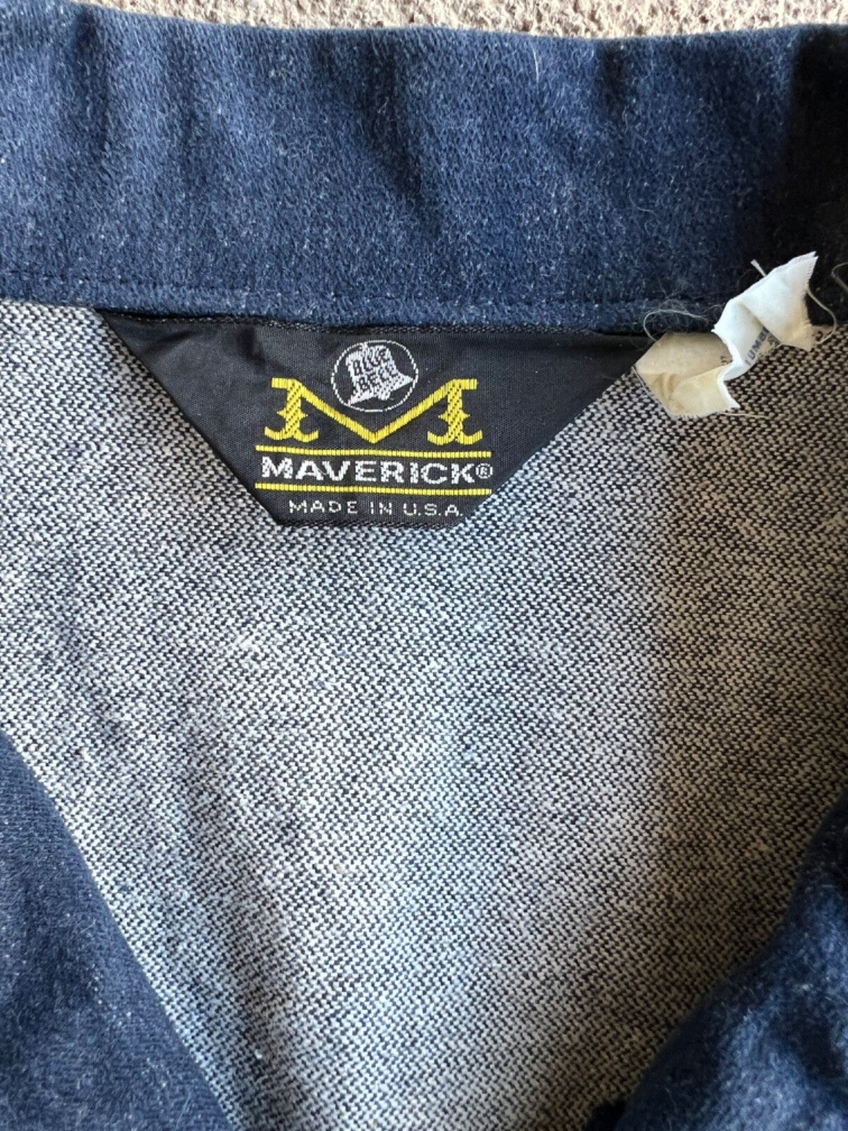 Vintage 70's Mavrick Denim Work Button Up Shirt