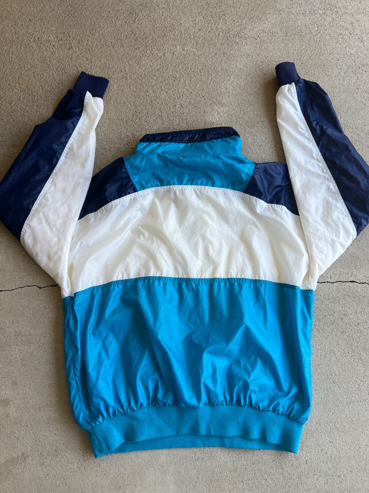 Vintage 90's Nke 1/4 Zip Mock Neck Pullover Windbreaker Jacket