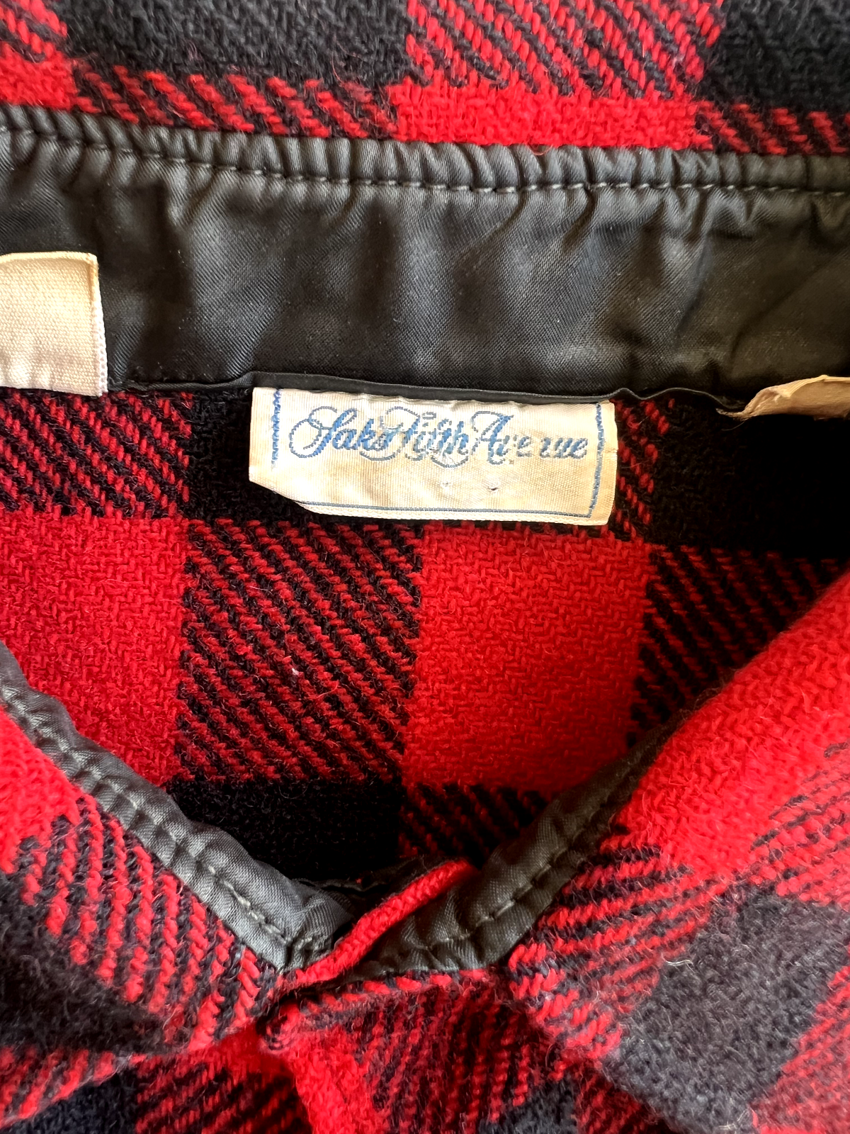 Vintage 80's Saks Fifth Avenue Buffalo Button Up Shirt