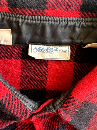 Vintage 80's Saks Fifth Avenue Buffalo Button Up Shirt