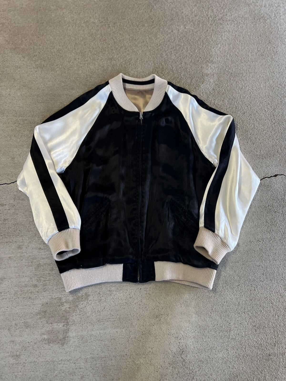 Rare United Arrows Monkeytime Reversible Souvenir Bomber Jacket