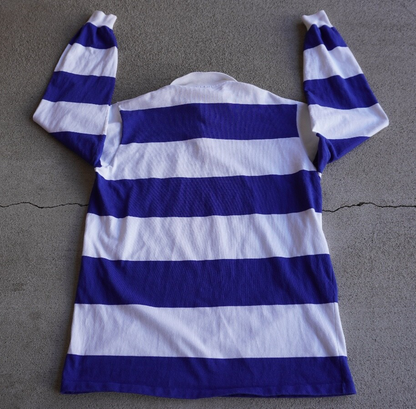 Vintage 90's Mobil 1 Racing Striped Rugby Shirt
