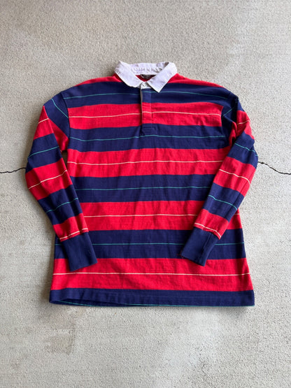 Vintage 90's Chaps Ralphs Lauren Made in Japan Striped Rugby Shirt