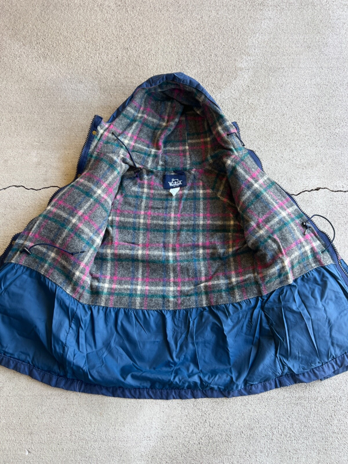 Vintage 80's Women's Woolrich Blanket Lined Parka Jacket