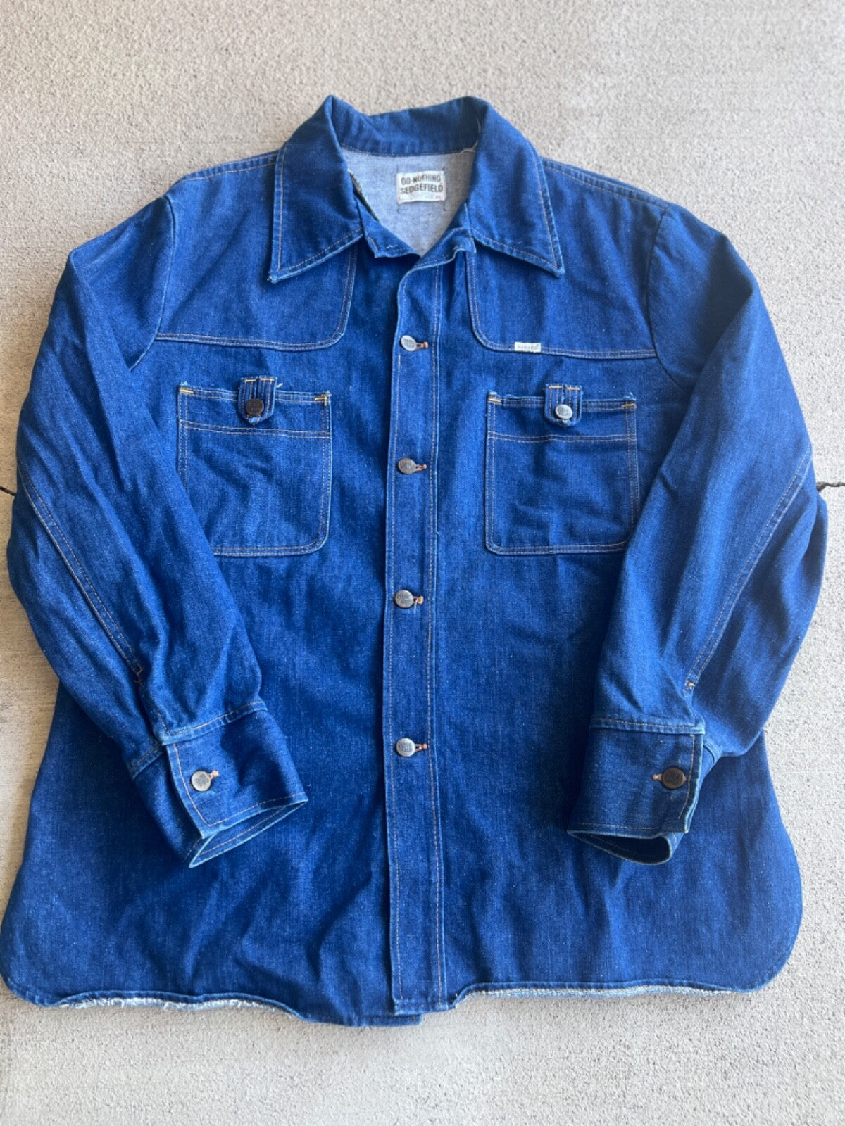 Vintage Sedgefield Do Nothing Denim Work Overshirt