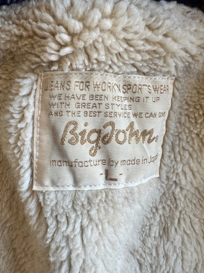 Vintage 70's Big John Fleece Lined Button Up Overshirt