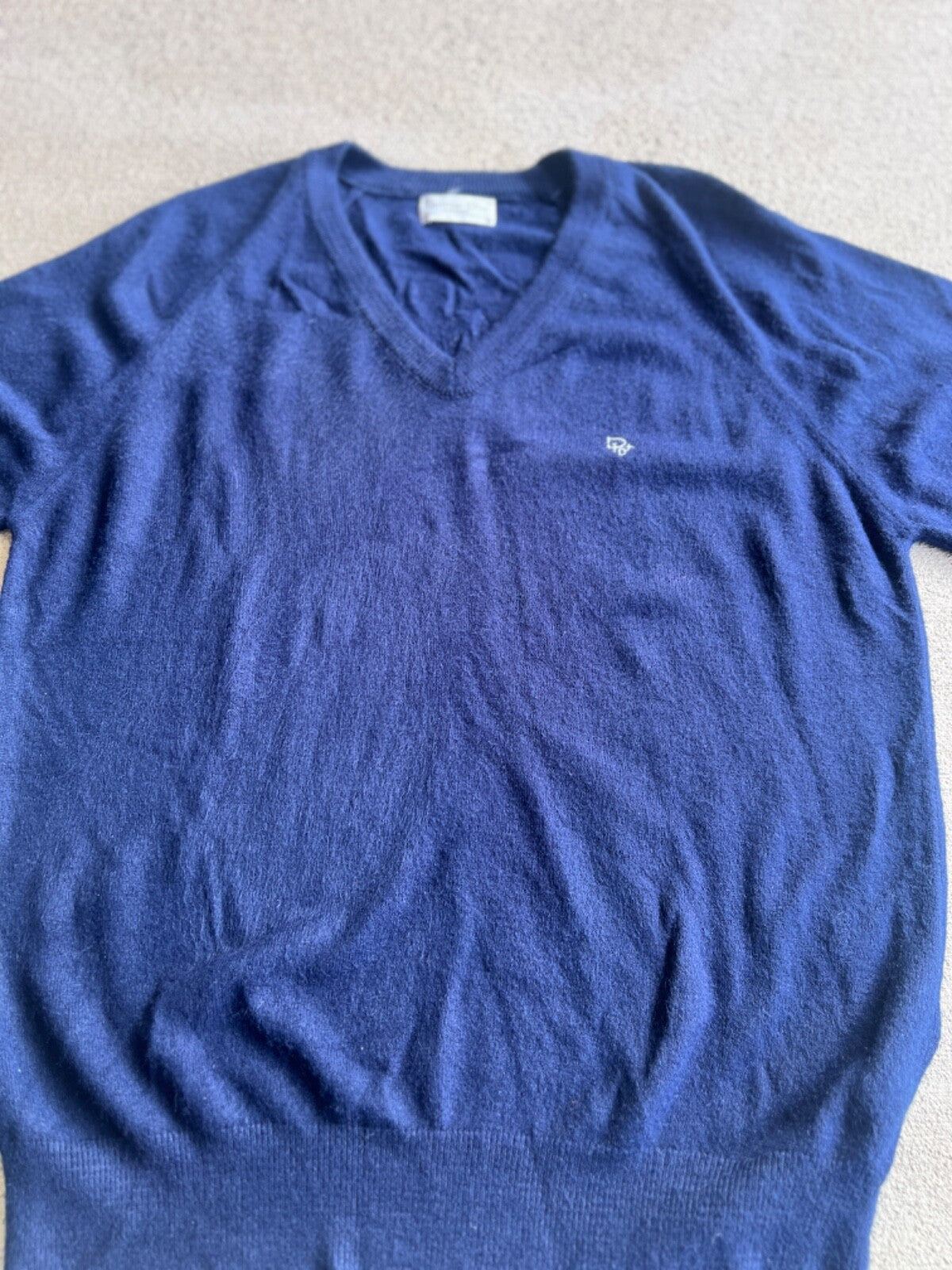 Vintage 80's Christian Dior Monsieur V-Neck Sweater