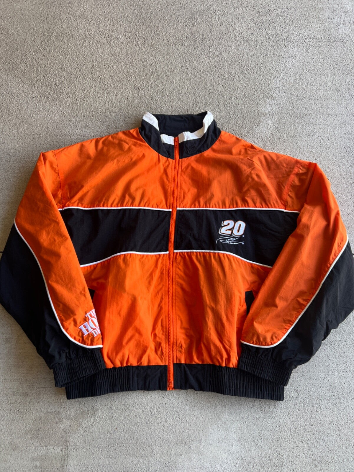 Vintage 90's Chase Authentics Tony Stewart Home Depot 20 Windbreaker Jacket