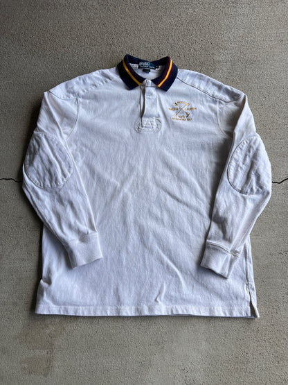 Vintage Y2K Polo Ralph Lauren Striped Collar Rugby Shirt