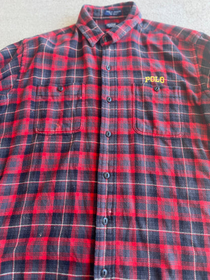 Vintage 90's Polo Ralph Lauren Flannel Button Up Shirt